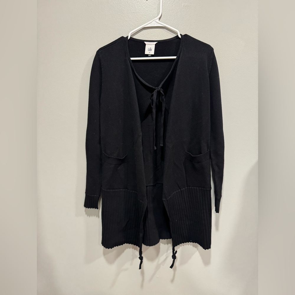 Cabi Around The Clock Offhand Cardigan in Black Size XS